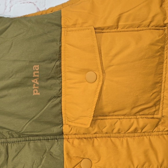 Prana Duck Down Timber Trail Vest Peat Colorblock Mens Size XL NWT - Picture 7 of 15